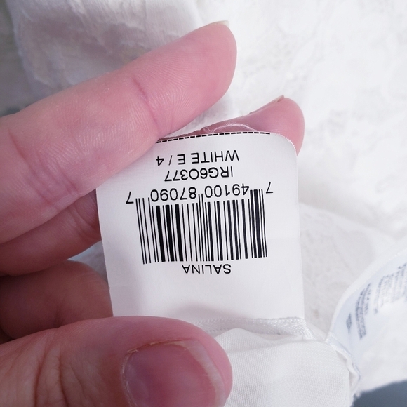 BCBGmaxazria Salina White Corset All Over Lace Bell Sleeve Mini Dress - Picture 8 of 12